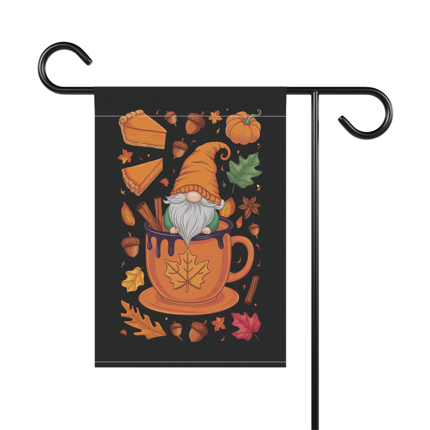 Whimsical Gnome Fall & Thanksgiving Garden & House Banner