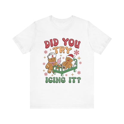 Gingerbread Nurse Holiday Short Sleeve Tee