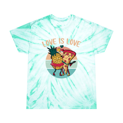 Pineapple Pizza Lovers Tie-Dye T-Shirt – Double-Sided Design