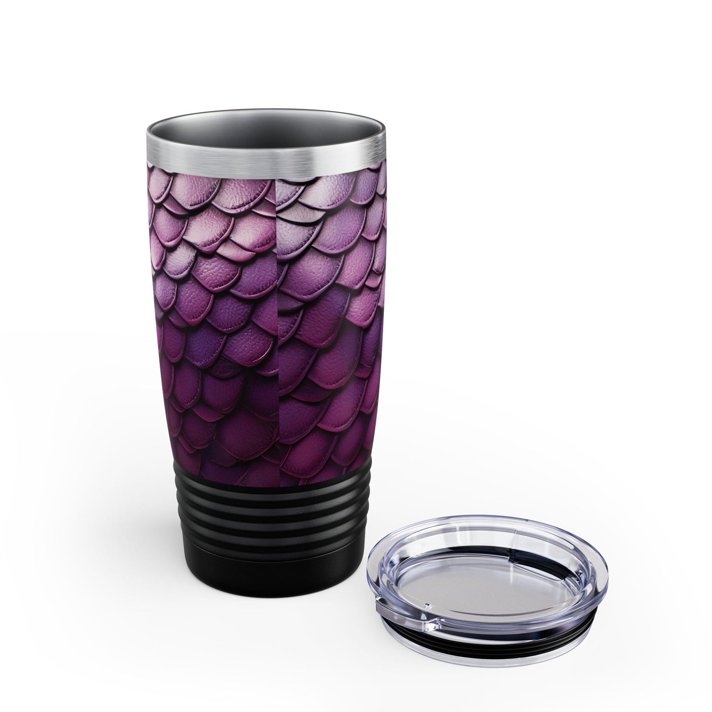 Shades of Violet Dragon Scales Ringneck Tumbler, 20oz