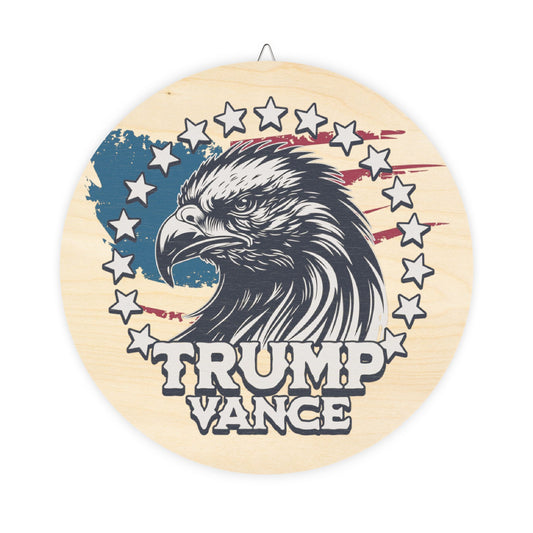 Trump Vance American Eagle Theme Wood Signs