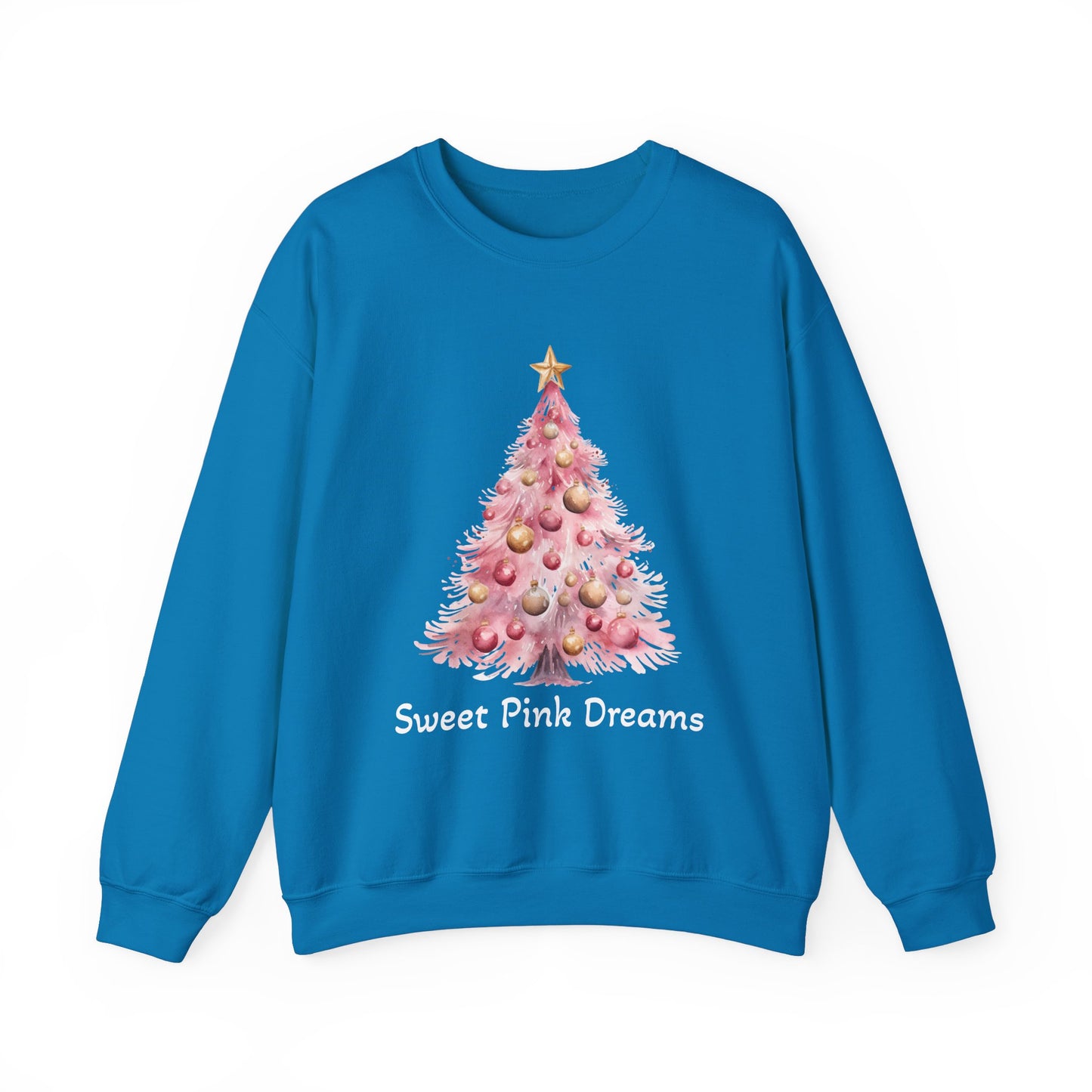 Sweet Pink Dreams Christmas Tree Unisex Heavy Blend™ Crewneck Sweatshirt