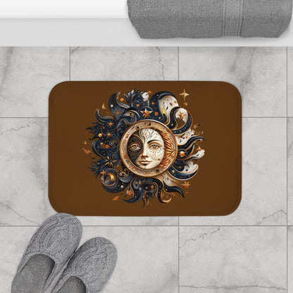 Sun Moon & Stars II Bath Mat