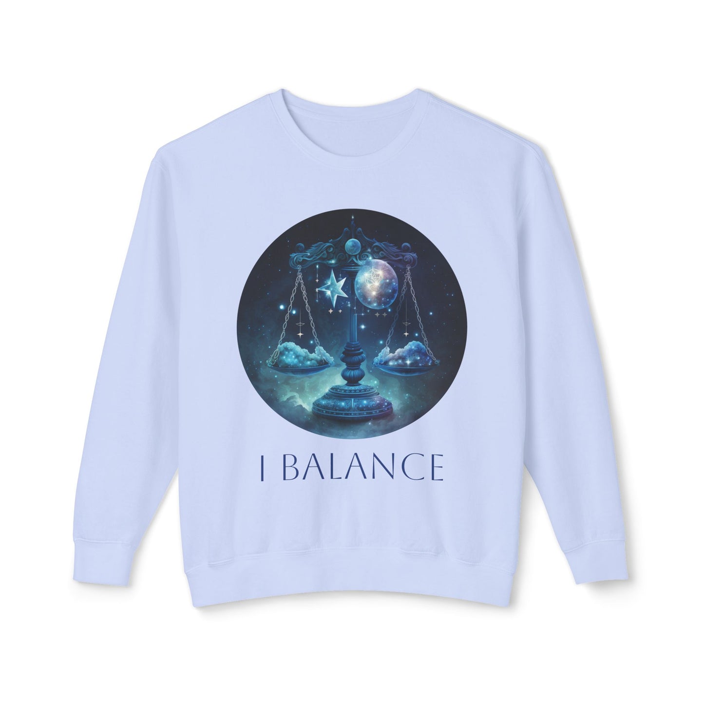 Libra Vibes Unisex Lightweight Crewneck Sweatshirt