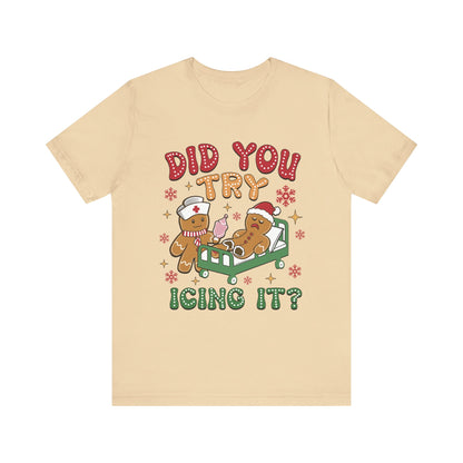 Gingerbread Nurse Holiday Short Sleeve Tee