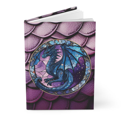 Shades of Violet Dragon Scales Hardcover Journal