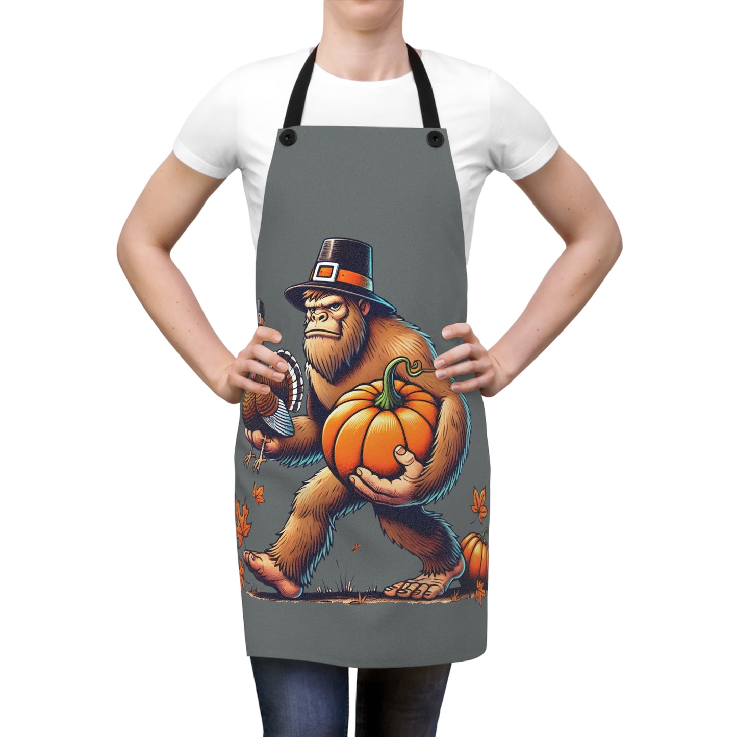 Bigfoot Bigfeast Thanksgiving Apron