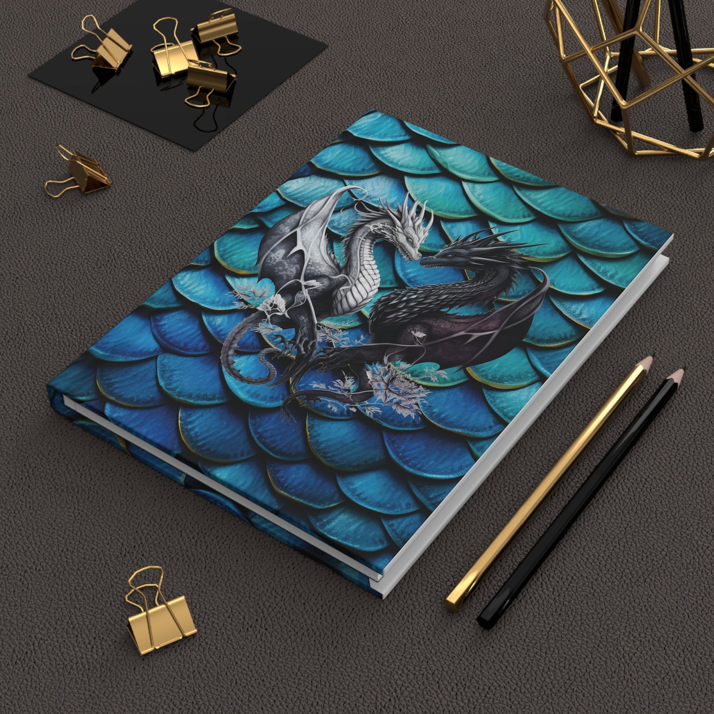 Blue Dream Dragon Scales Hardcover Journal