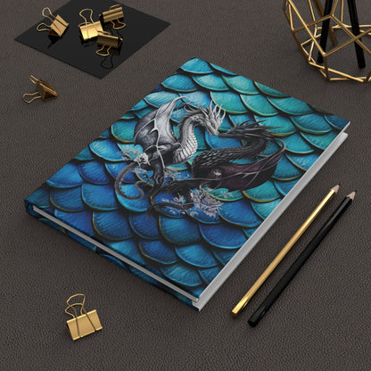 Blue Dream Dragon Scales Hardcover Journal