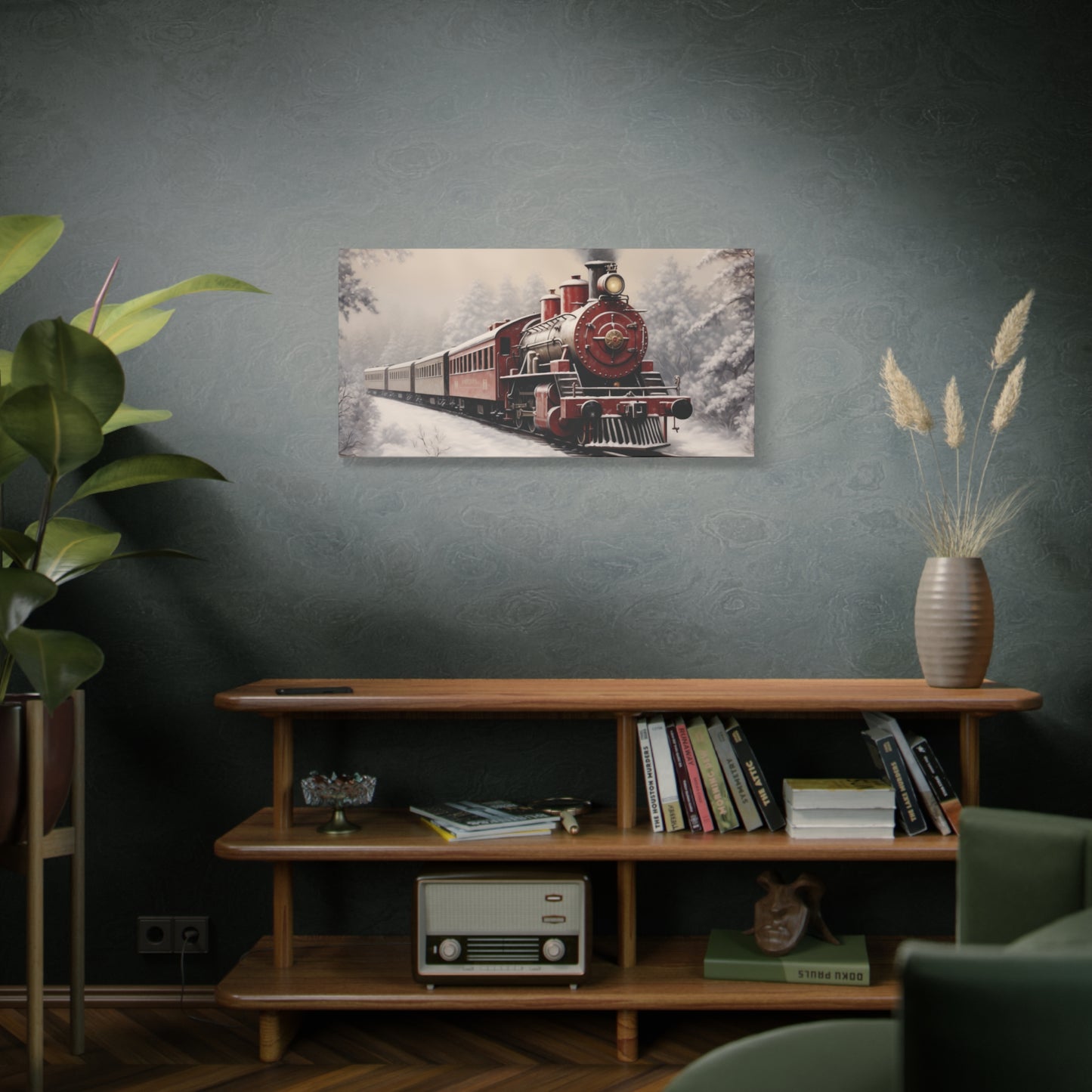 Christmas Express Train: Winter Wonderland Journey Matte Canvas