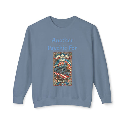 Another Psychic For Trump Political Unisex Lightweight Crewneck Sweatshirt