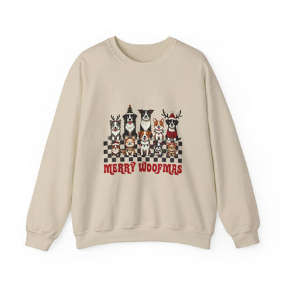 Dog Lovers Merry Woofmas Unisex Heavy Blend™ Crewneck Sweatshirt