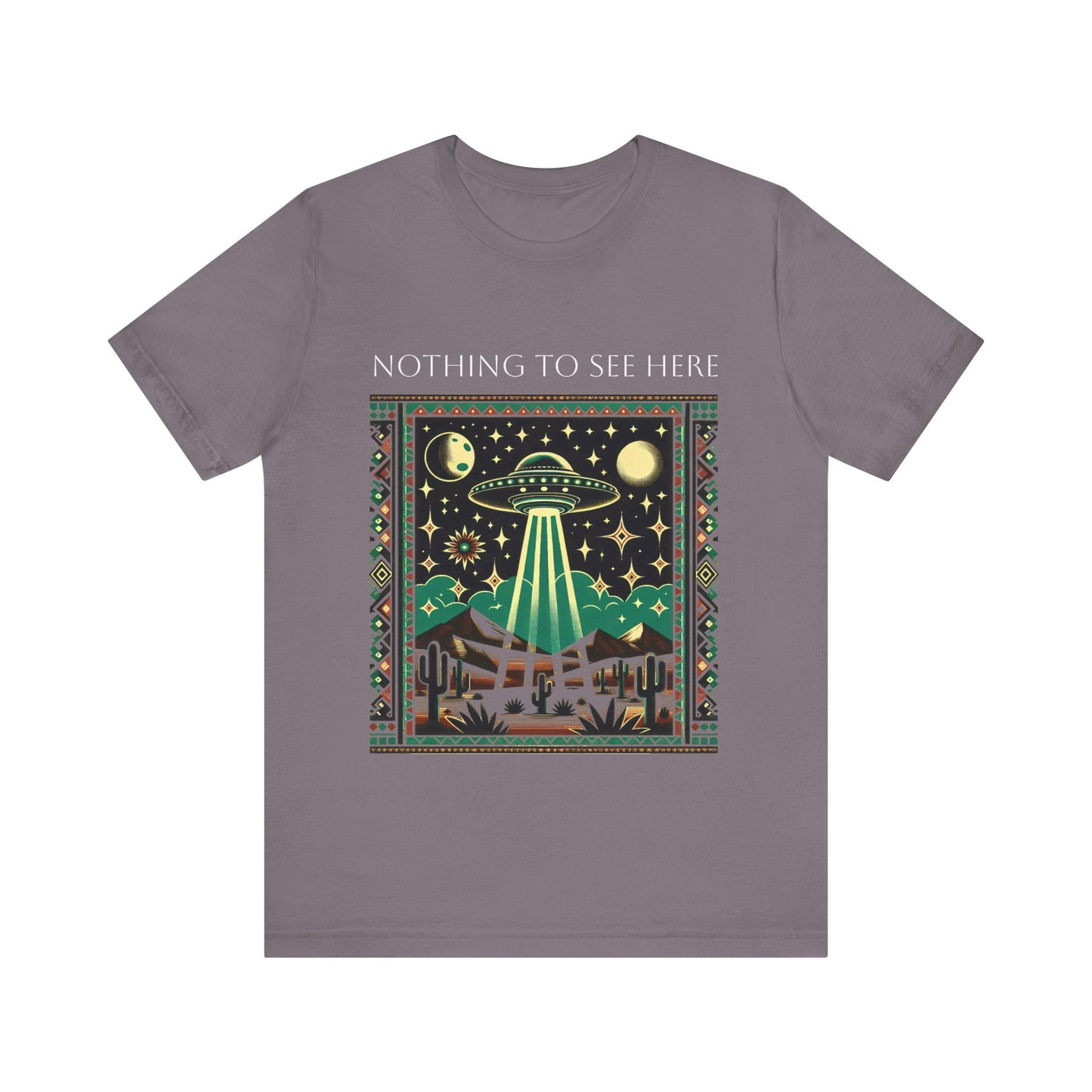 Desert UFO Saucer Vintage Look Unisex Short Sleeve Tee