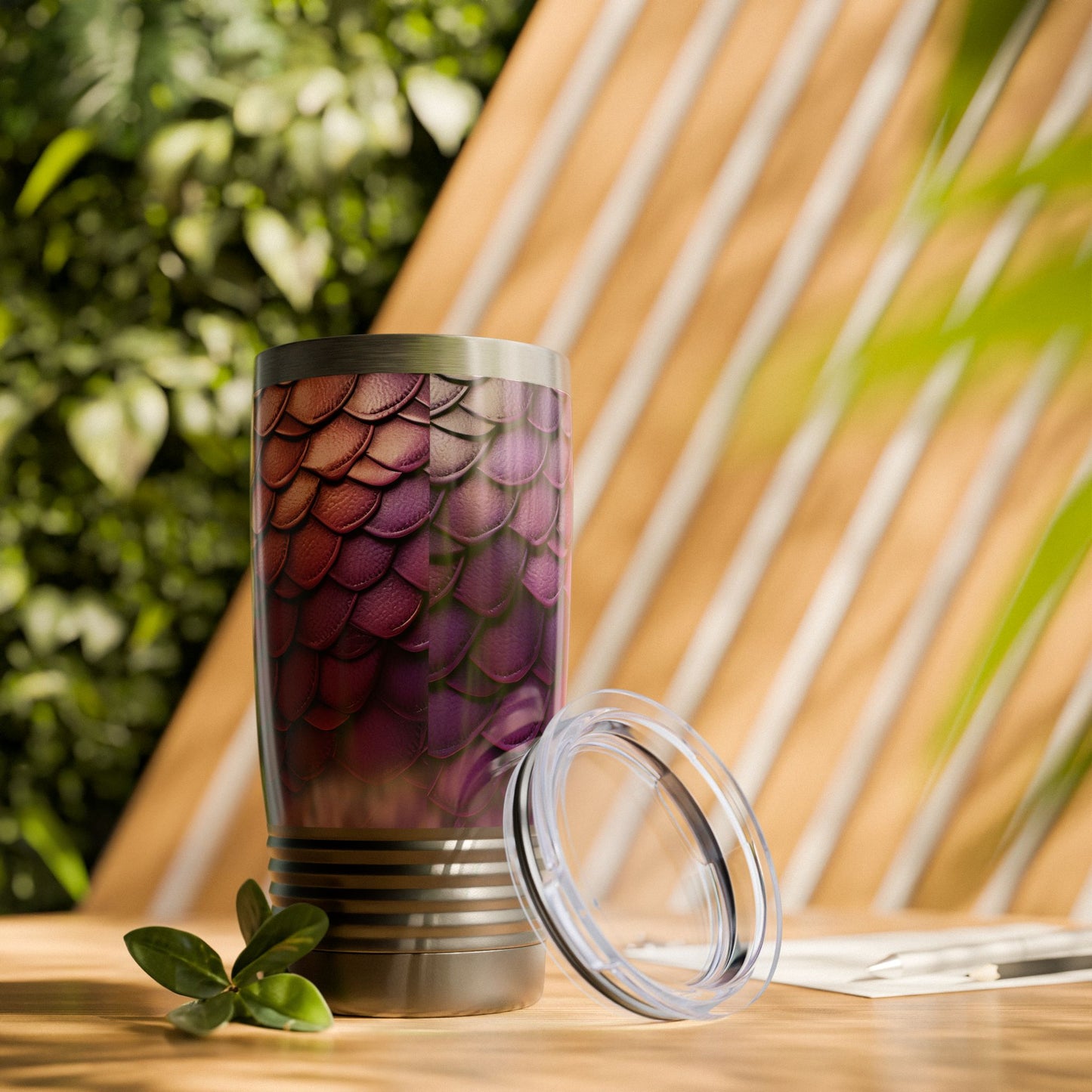 Shades of Violet Dragon Scales Ringneck Tumbler, 20oz