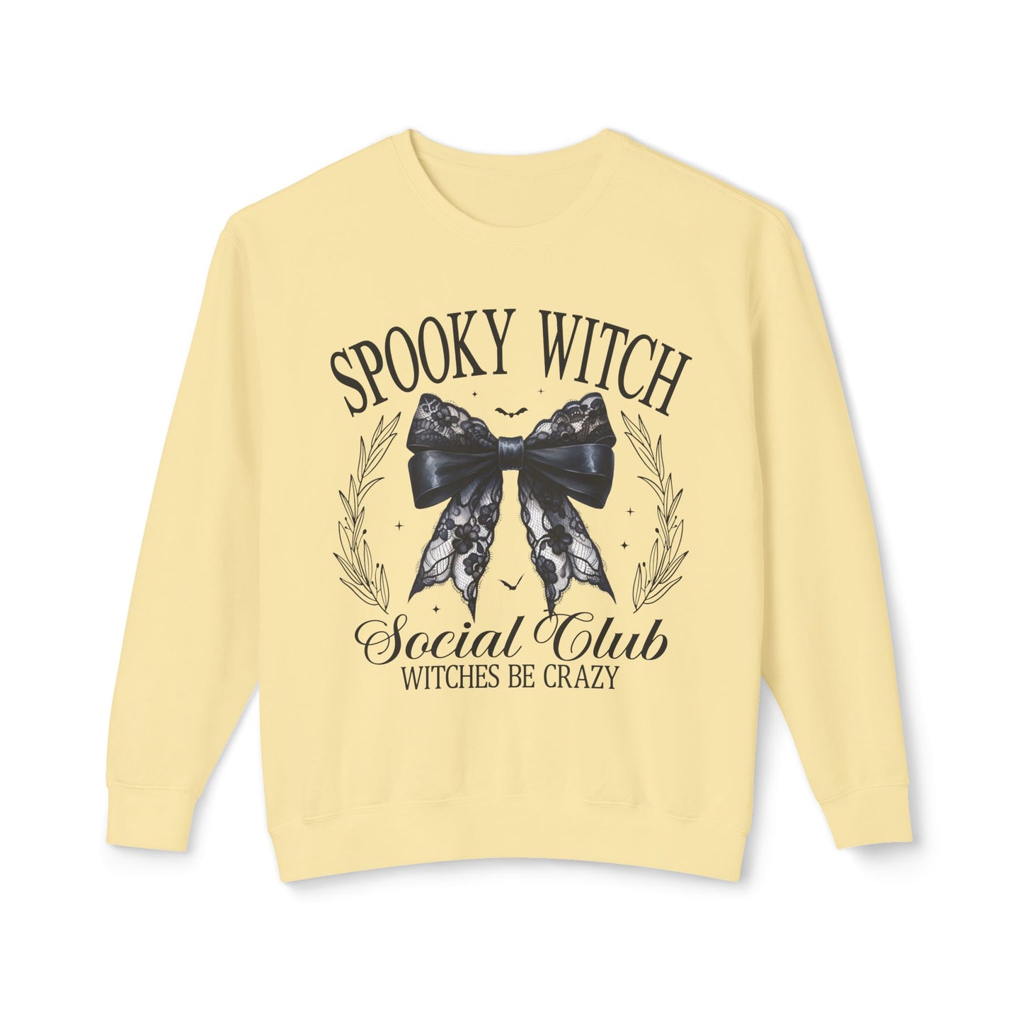 Spooky Witches Cocktail Club Lightweight Crewneck Sweatshirt