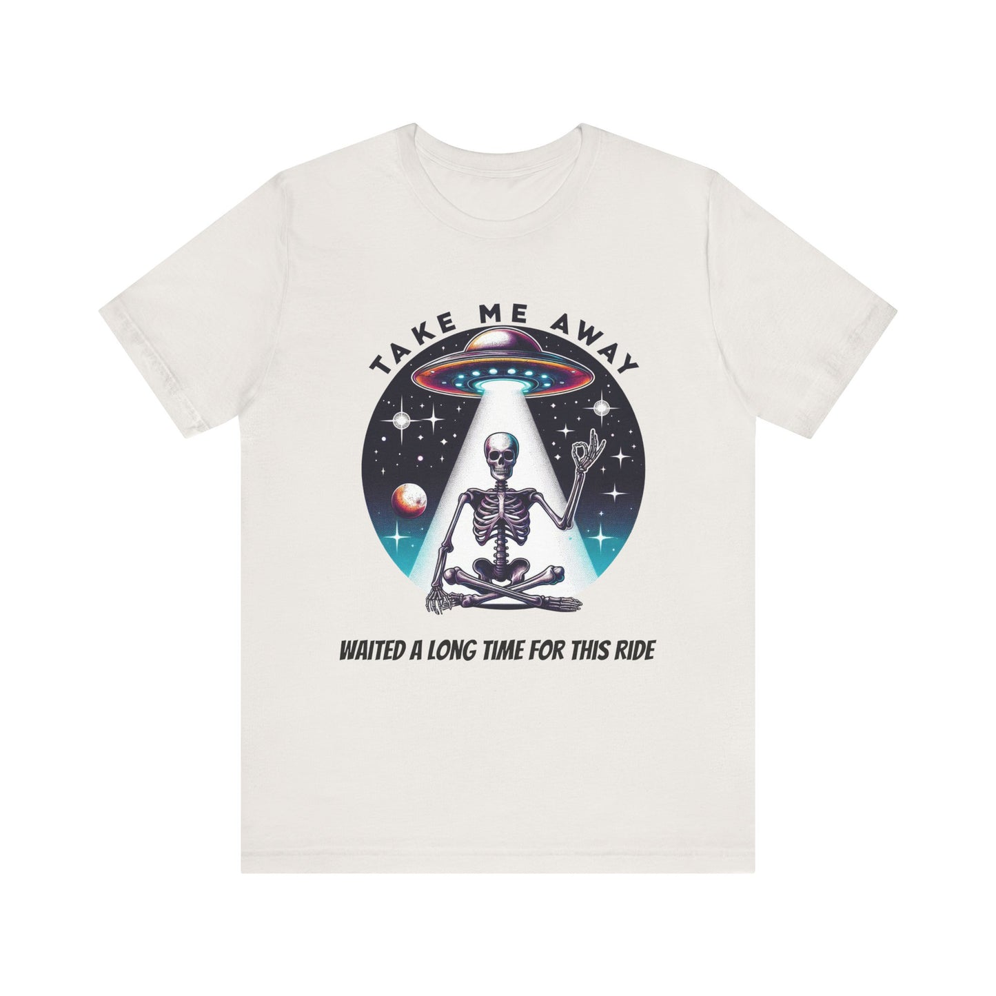 Take Me Away Alien Spaceship Unisex Short Sleeve Tee