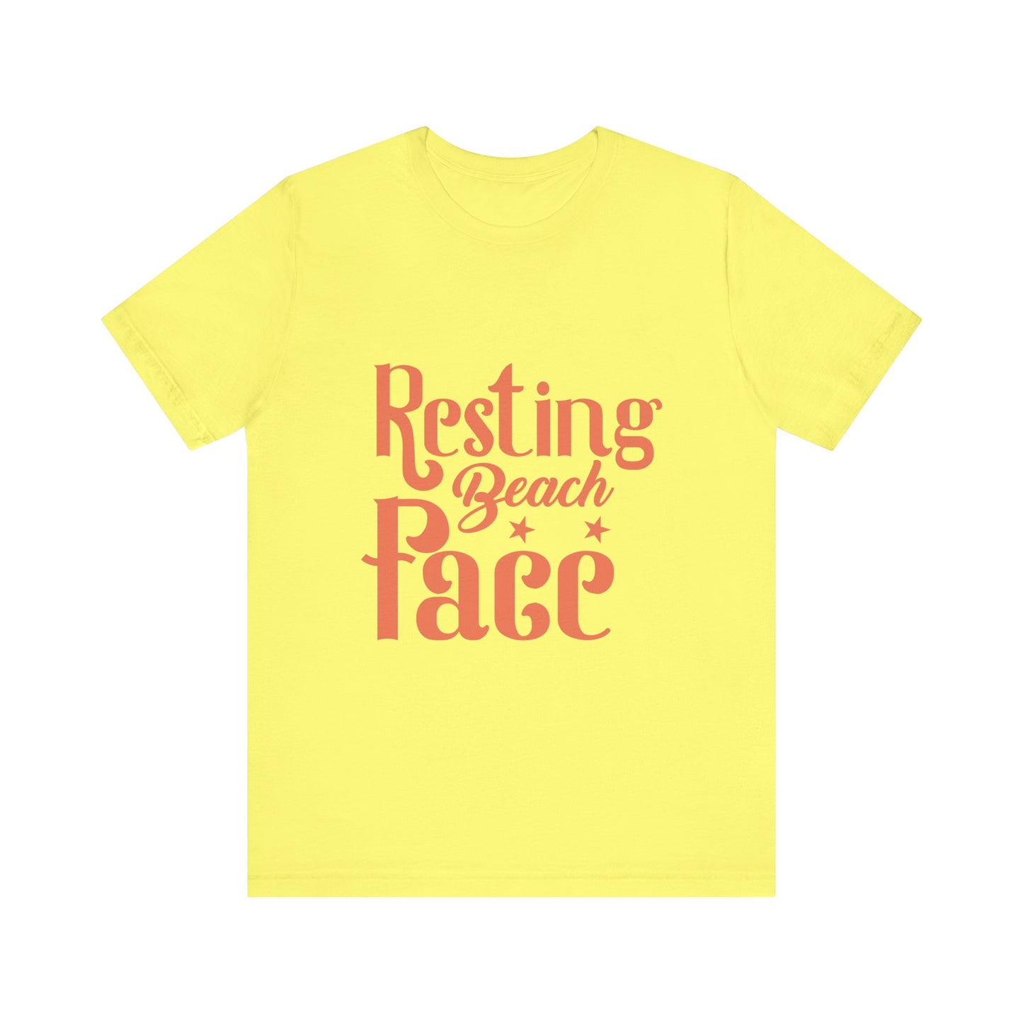 Resting Beach Face Unisex Short Sleeve Tee