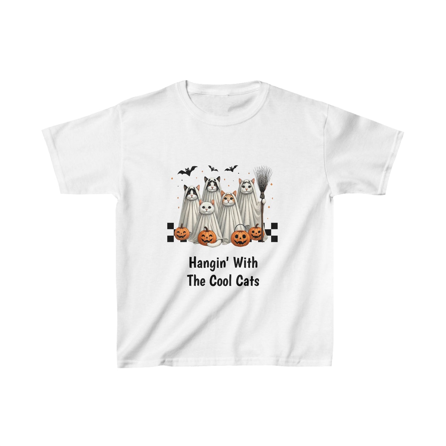 Kids Halloween Hanging With The Cool Cats Heavy Cotton™ Tee