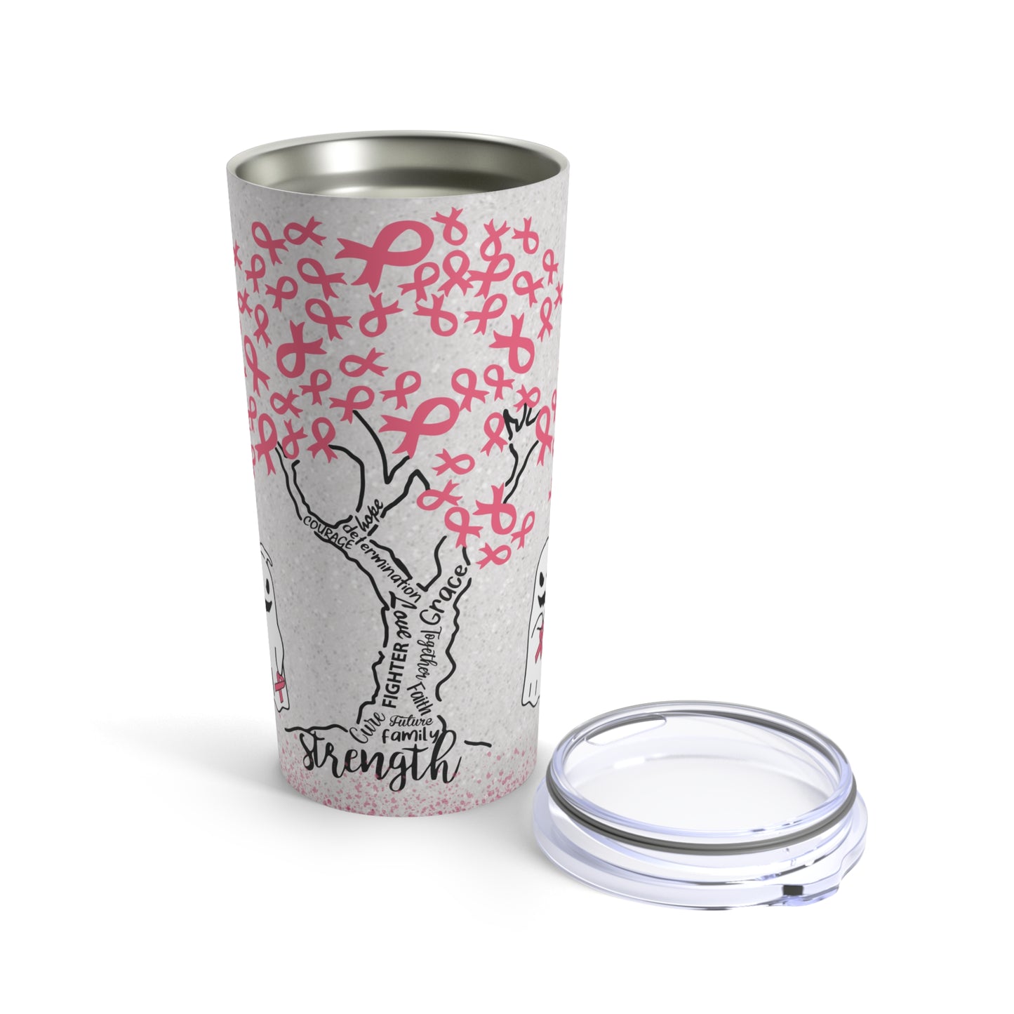 Tree of Pink Ribbons Breast Cancer Awareness Tumbler 20oz