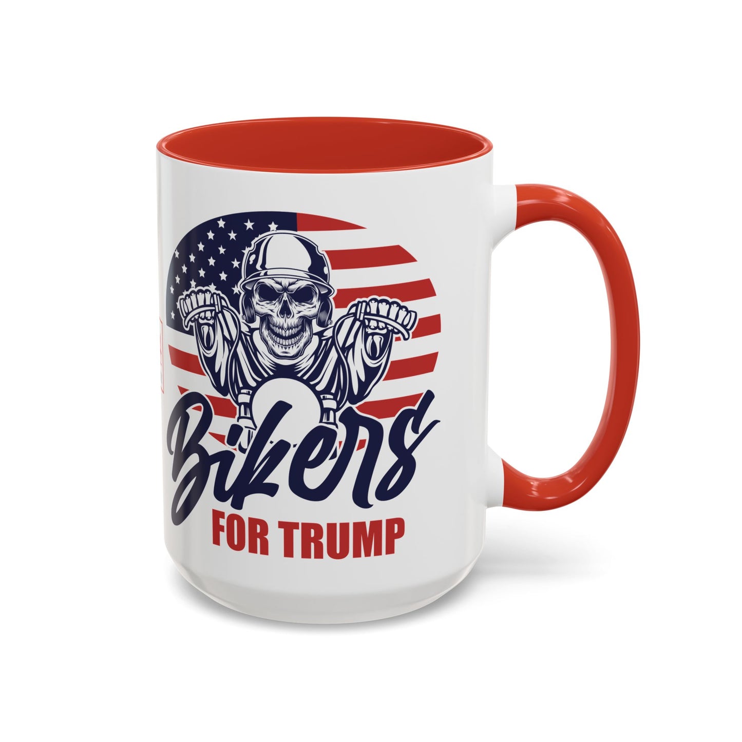 Bikers For Trump with Punisher Big 15 oz Coffee Mug