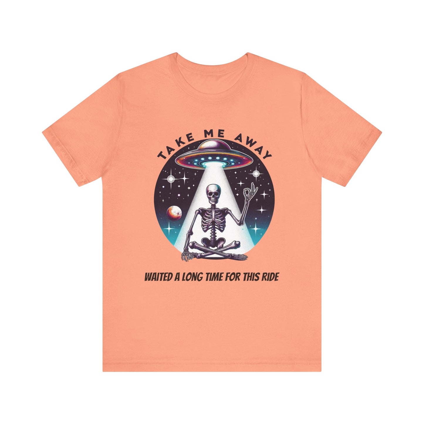 Take Me Away Alien Spaceship Unisex Short Sleeve Tee