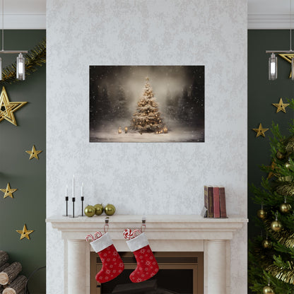 Serene & Magical Christmas Tree Poster Wall Art in 3 Sizes