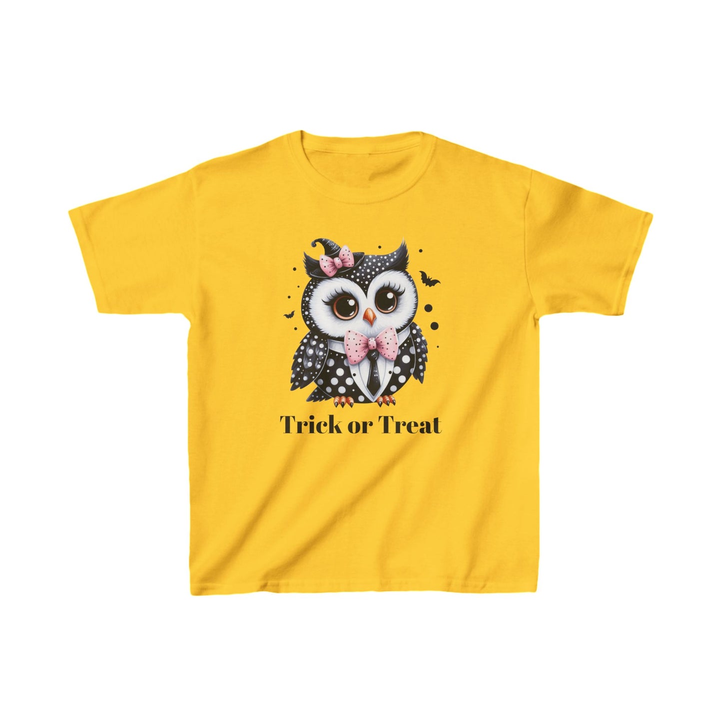 Kids Trick or Treat Owl Theme Heavy Cotton™ Tee