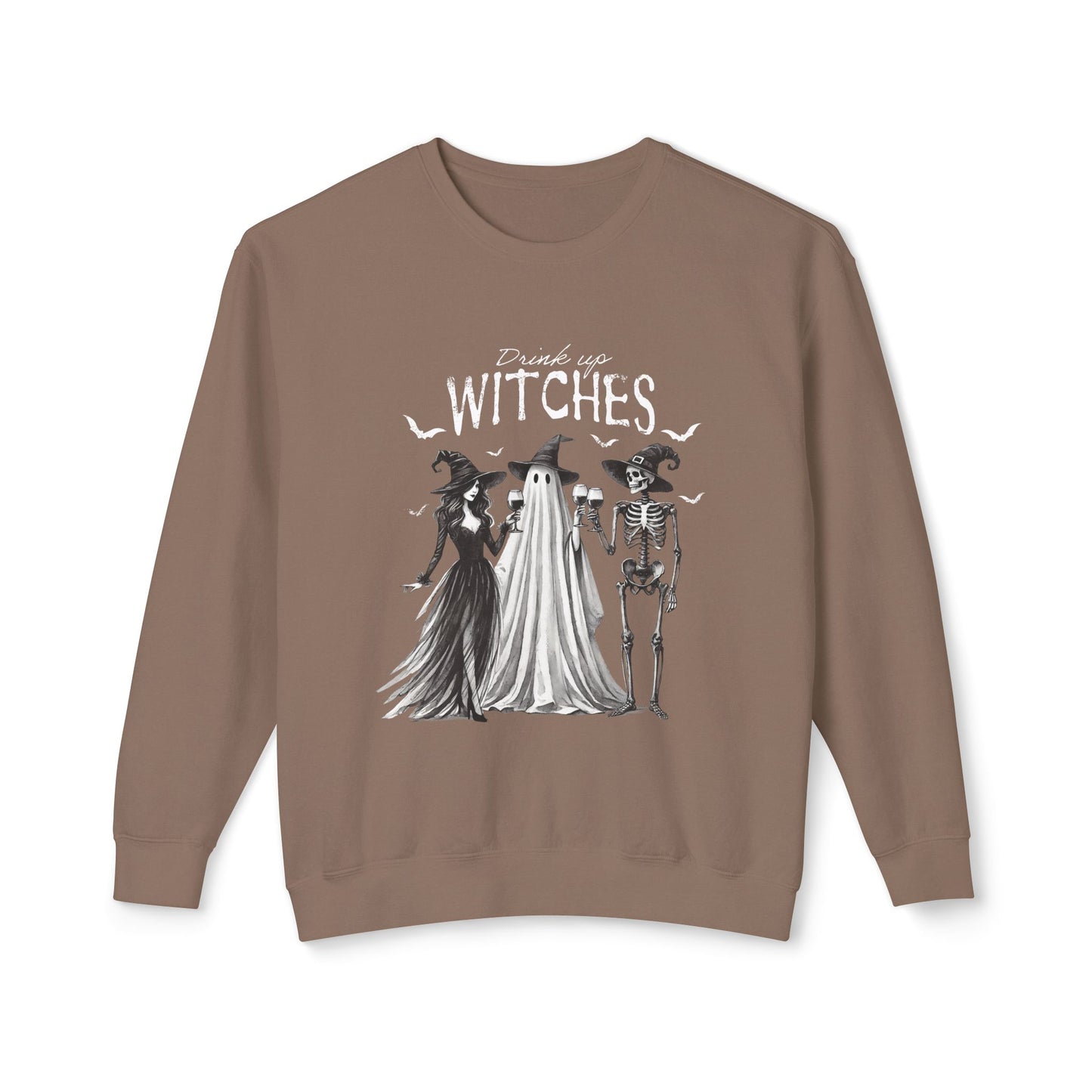 Drink Up Witches Unisex Lightweight Crewneck Sweatshirt