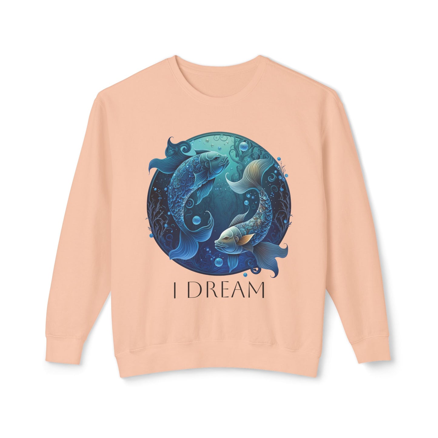 Pisces Vibes Unisex Lightweight Crewneck Sweatshirt