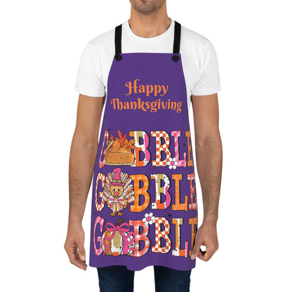 Gobble Gobble Gobble Happy Thanksgiving Apron