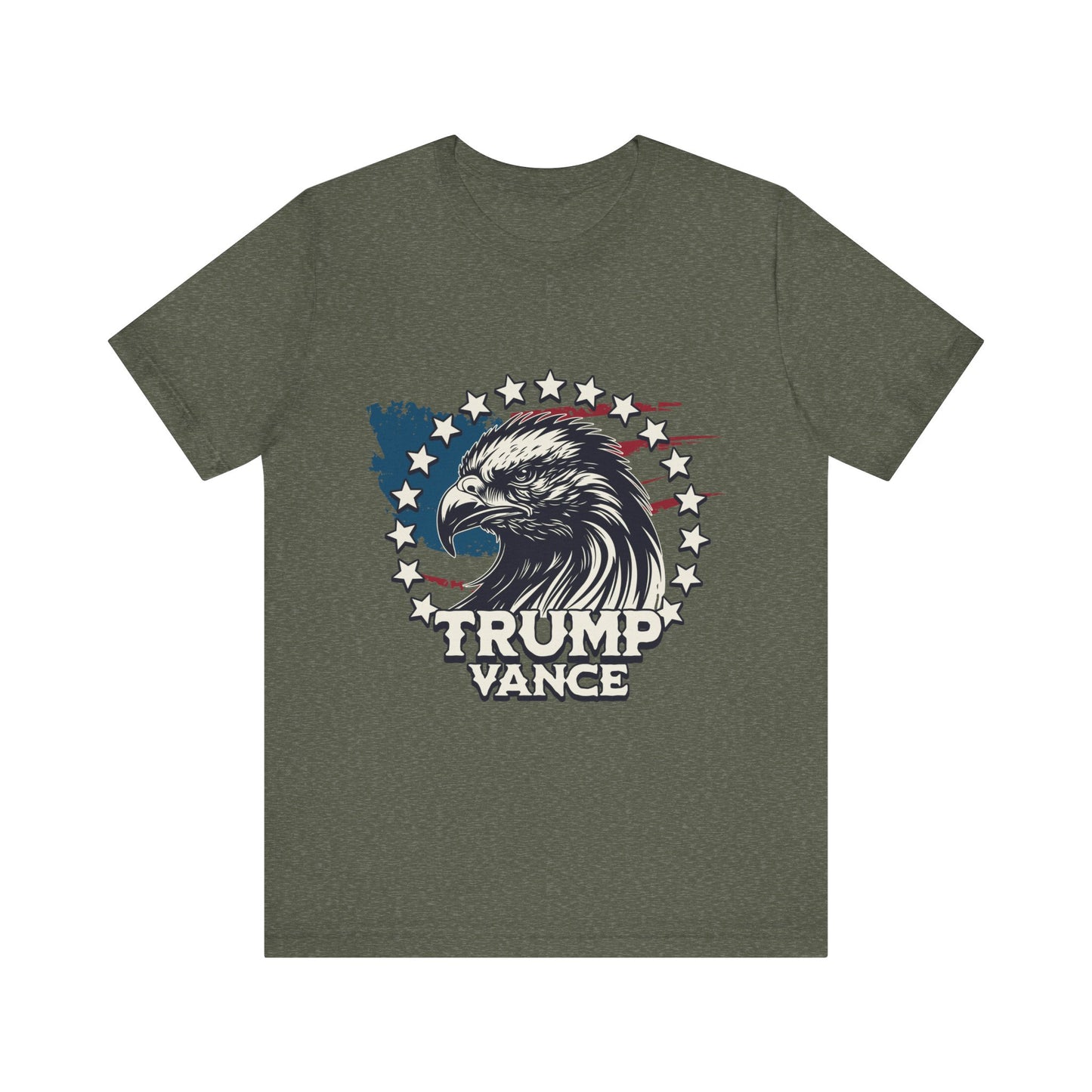 Trump Vance 2024 With Eagle Unisex Short Sleeve Tee