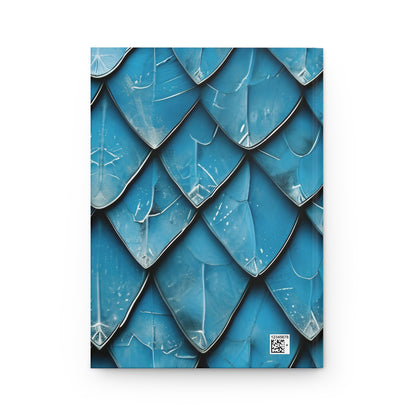 Turquoise Dragon Scales Hardcover Journal