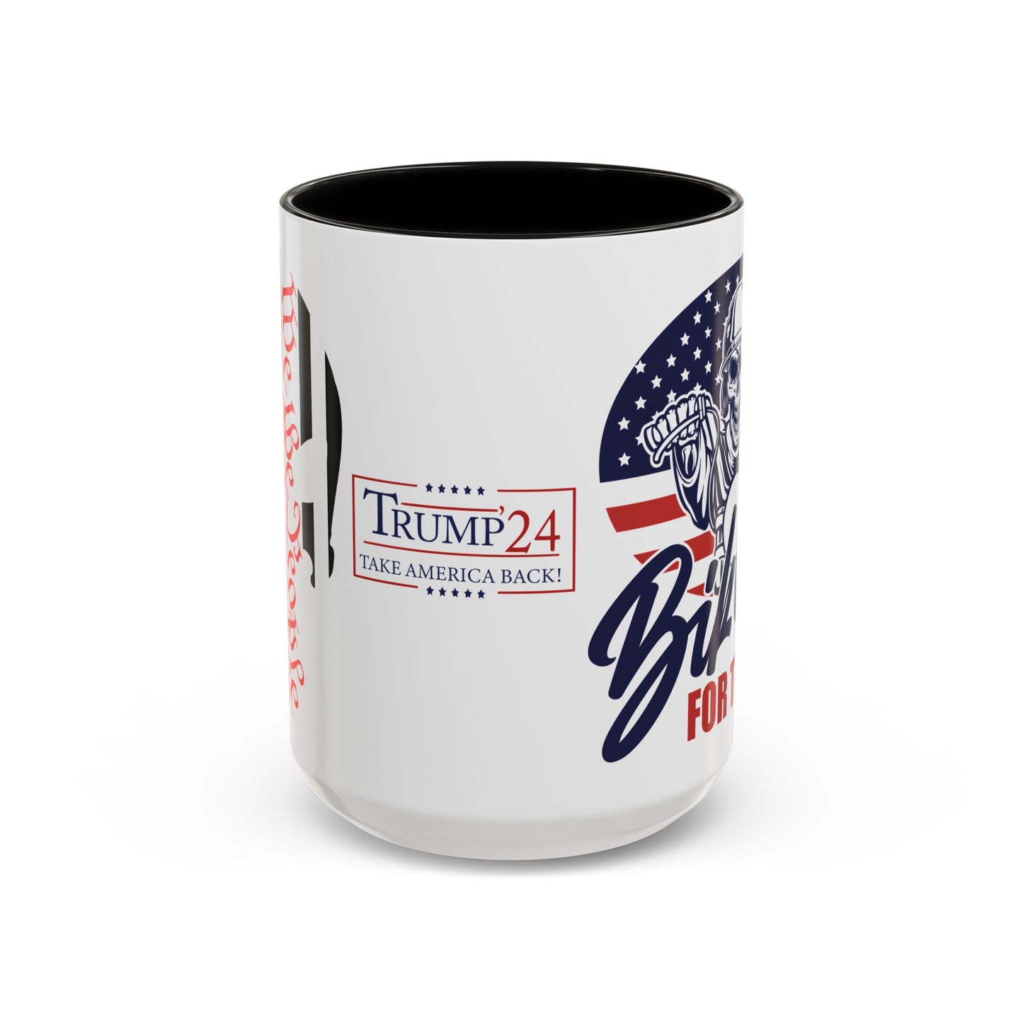 Bikers For Trump with Punisher Big 15 oz Coffee Mug