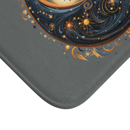 Sun Moon & Stars III Bath Mat