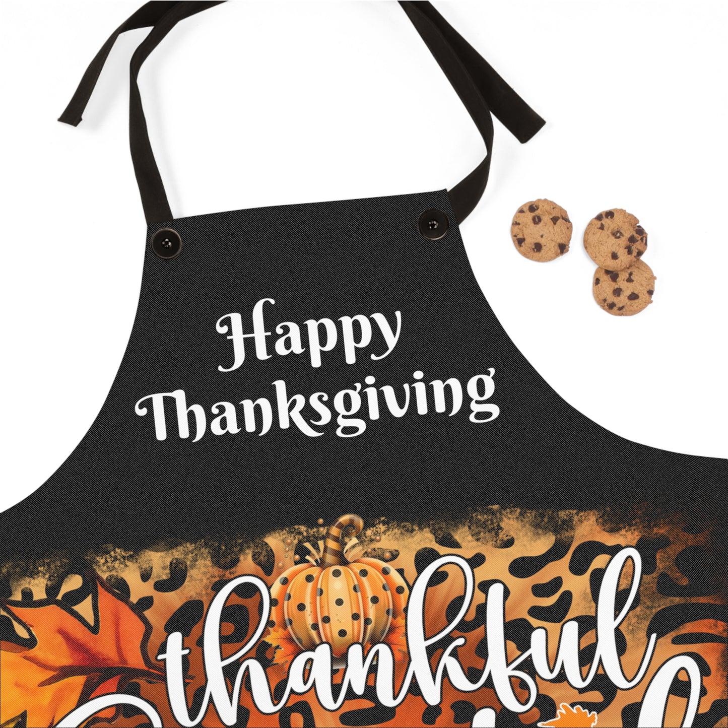 Thankful Grateful Blessed Happy Thanksgiving Apron