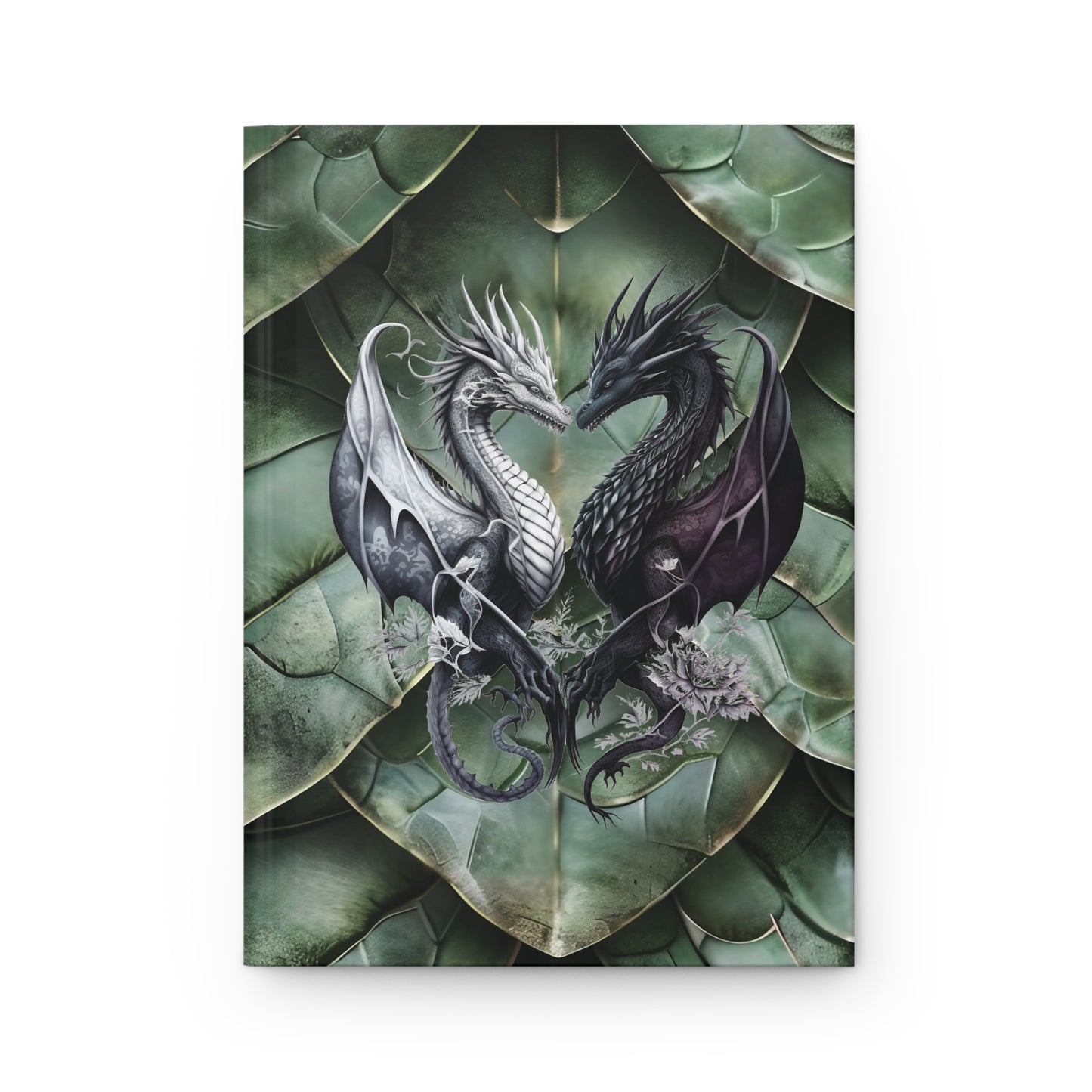 Green Mother Dragon Scales Hardcover Journal