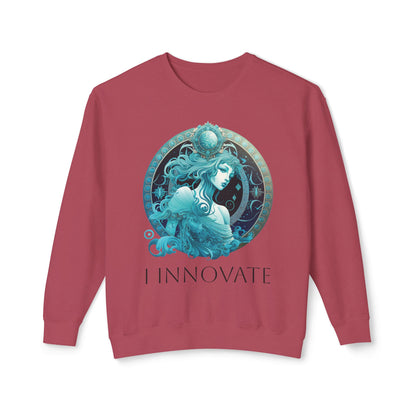 Aquarius Vibes Unisex Lightweight Crewneck Sweatshirt