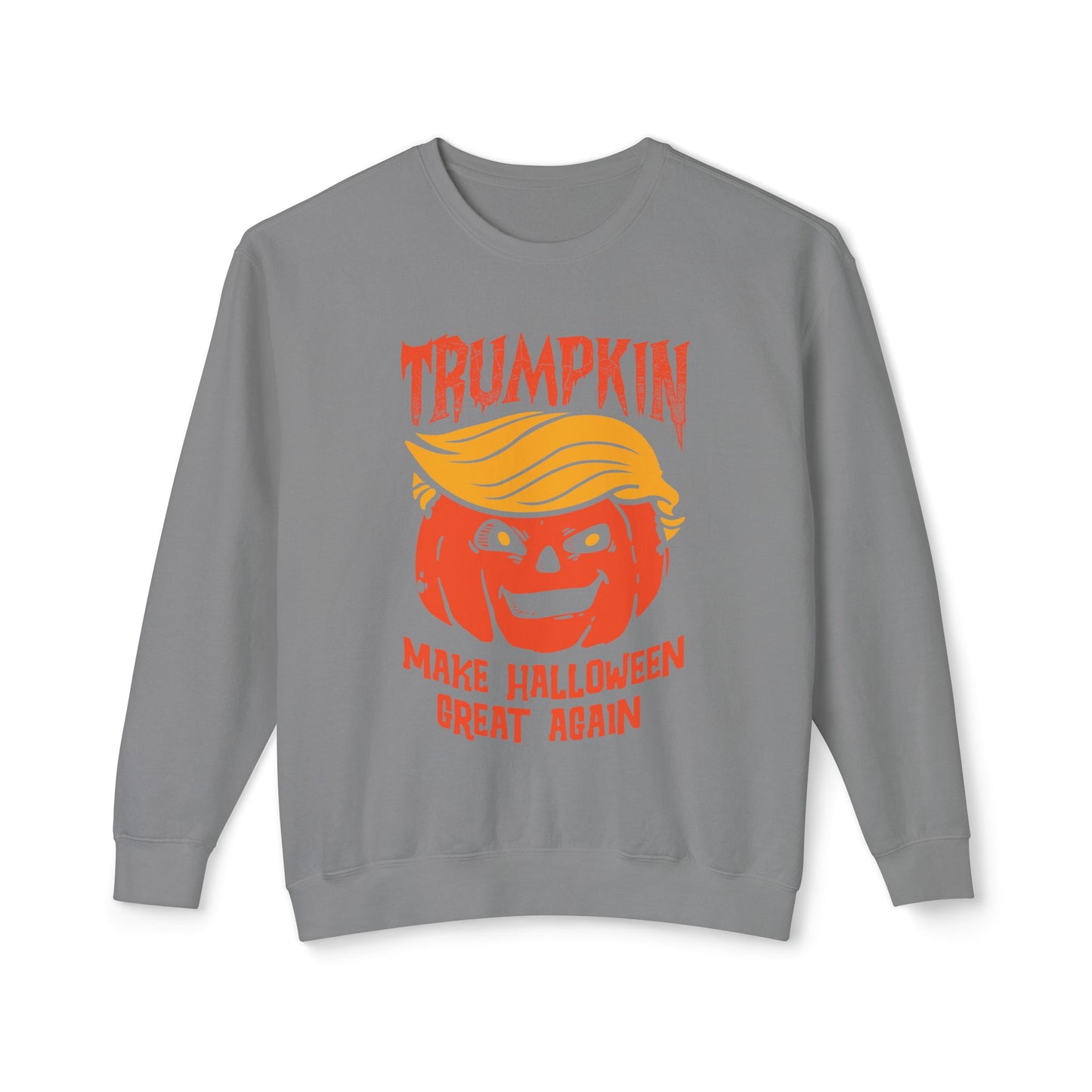 Trumpkin Make Halloween Great Again Unisex Lightweight Crewneck Sweatshirt