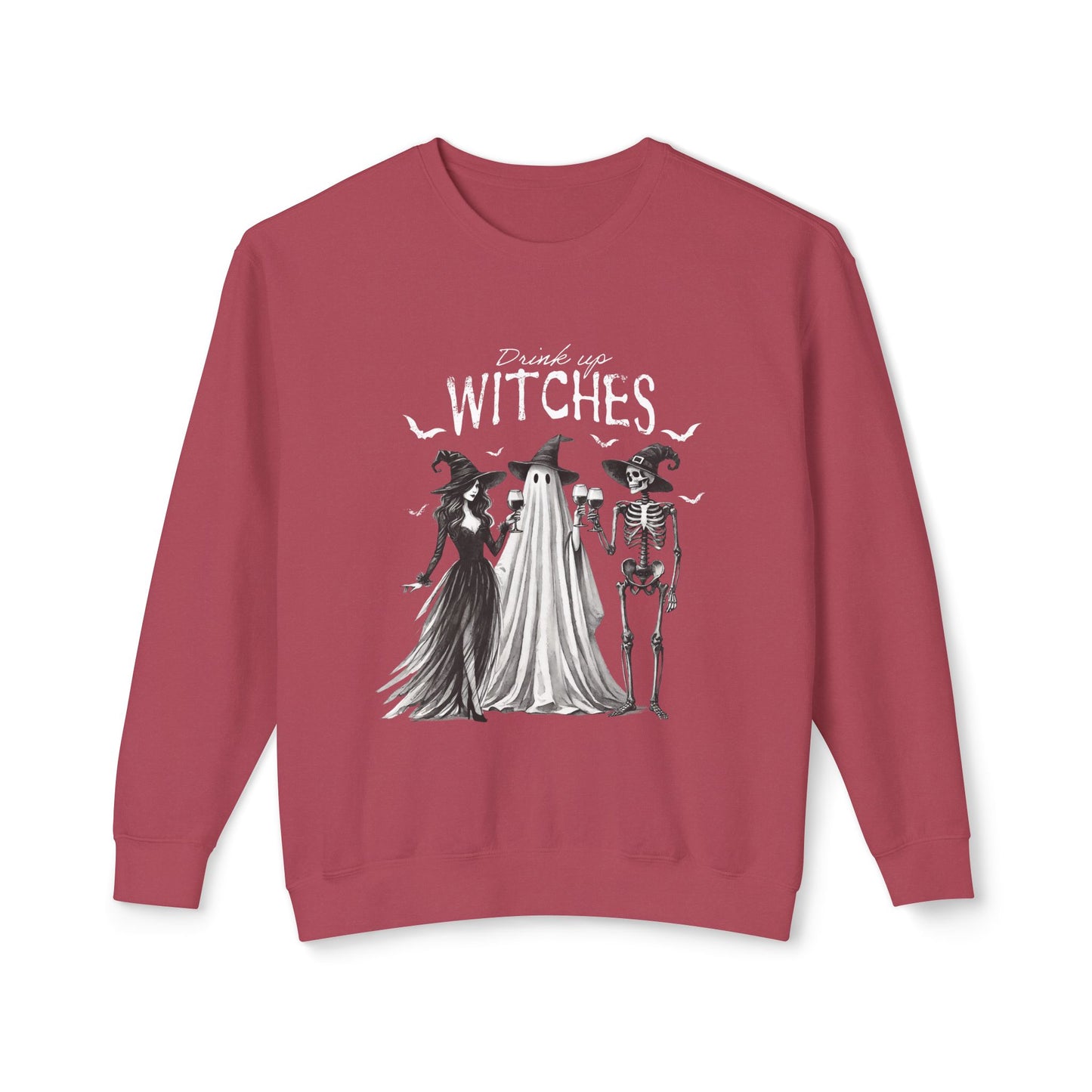 Drink Up Witches Unisex Lightweight Crewneck Sweatshirt