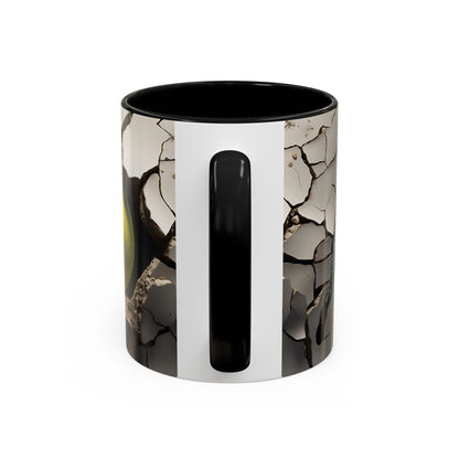 Sleek Tennis Cracked Wall Design Mug in 2 Sizes