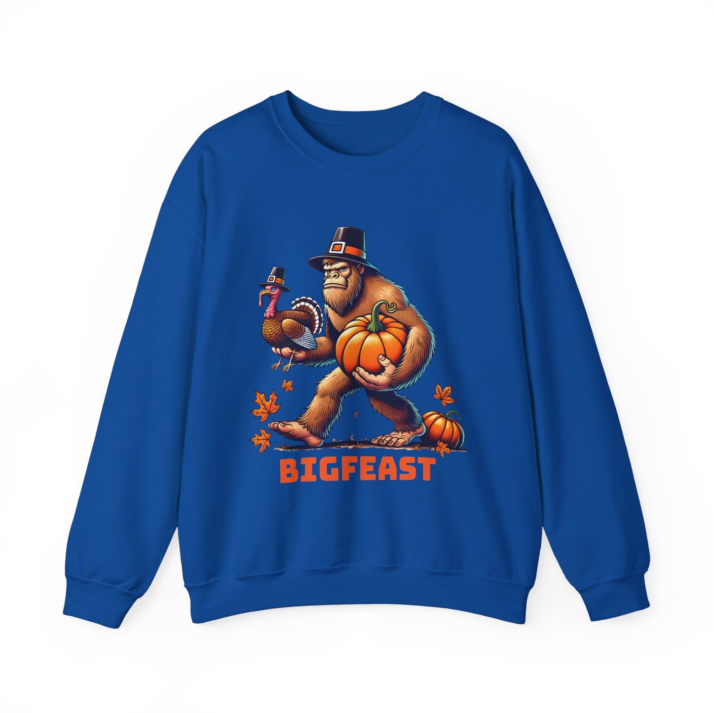 Bigfoot Bigfeast Thanksgiving Unisex Heavy Blend™ Crewneck Sweatshirt