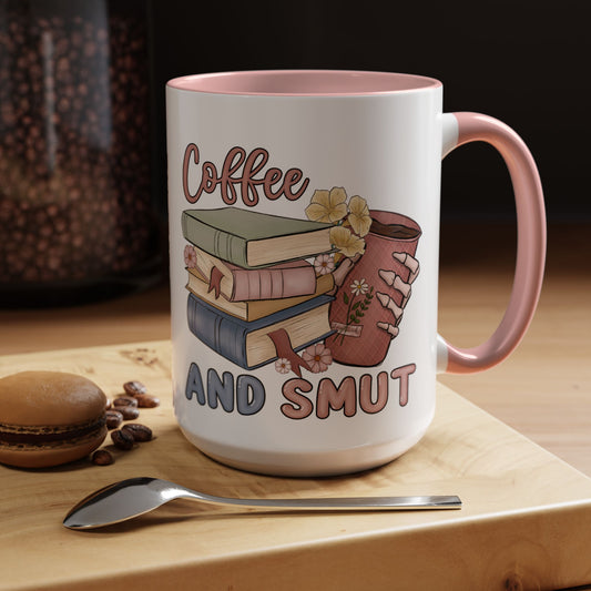 Coffee & Smut / So Many Books So Little Time Big 15 oz Coffee Mug