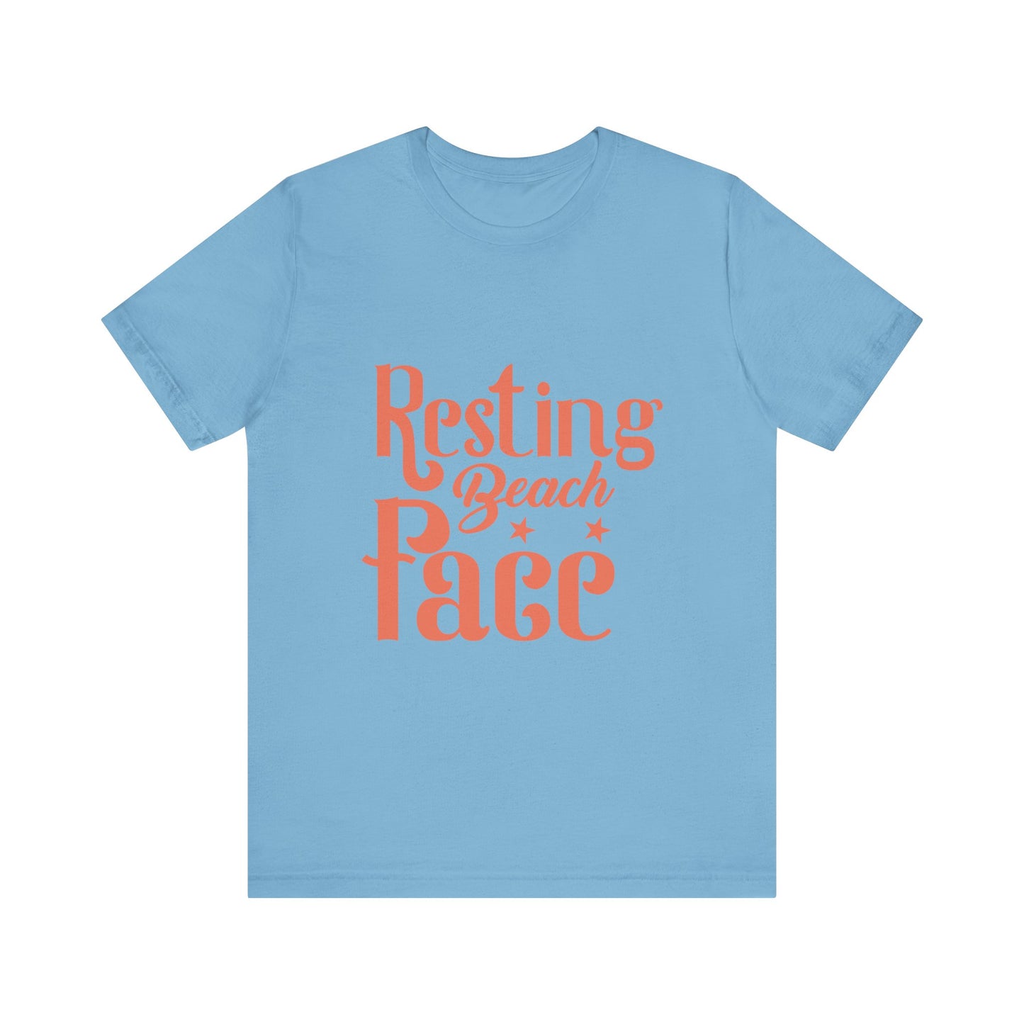 Resting Beach Face Unisex Short Sleeve Tee