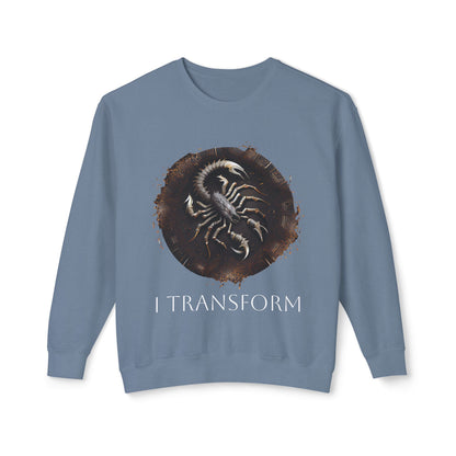 Scorpio Vibes Unisex Lightweight Crewneck Sweatshirt