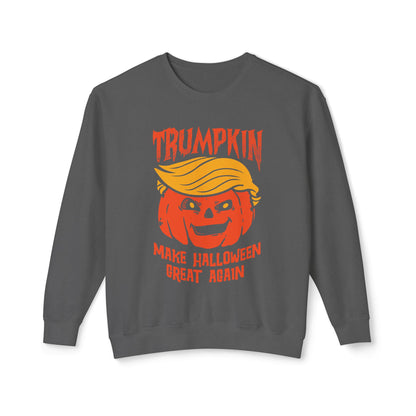 Trumpkin Make Halloween Great Again Unisex Lightweight Crewneck Sweatshirt