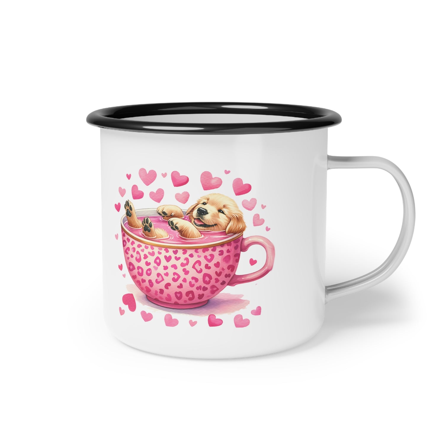 You Won My Heart Labrador Retriever Puppy Love Enamel Camp Cup