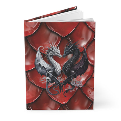 Blood Red Dragon Scales Hardcover Journal