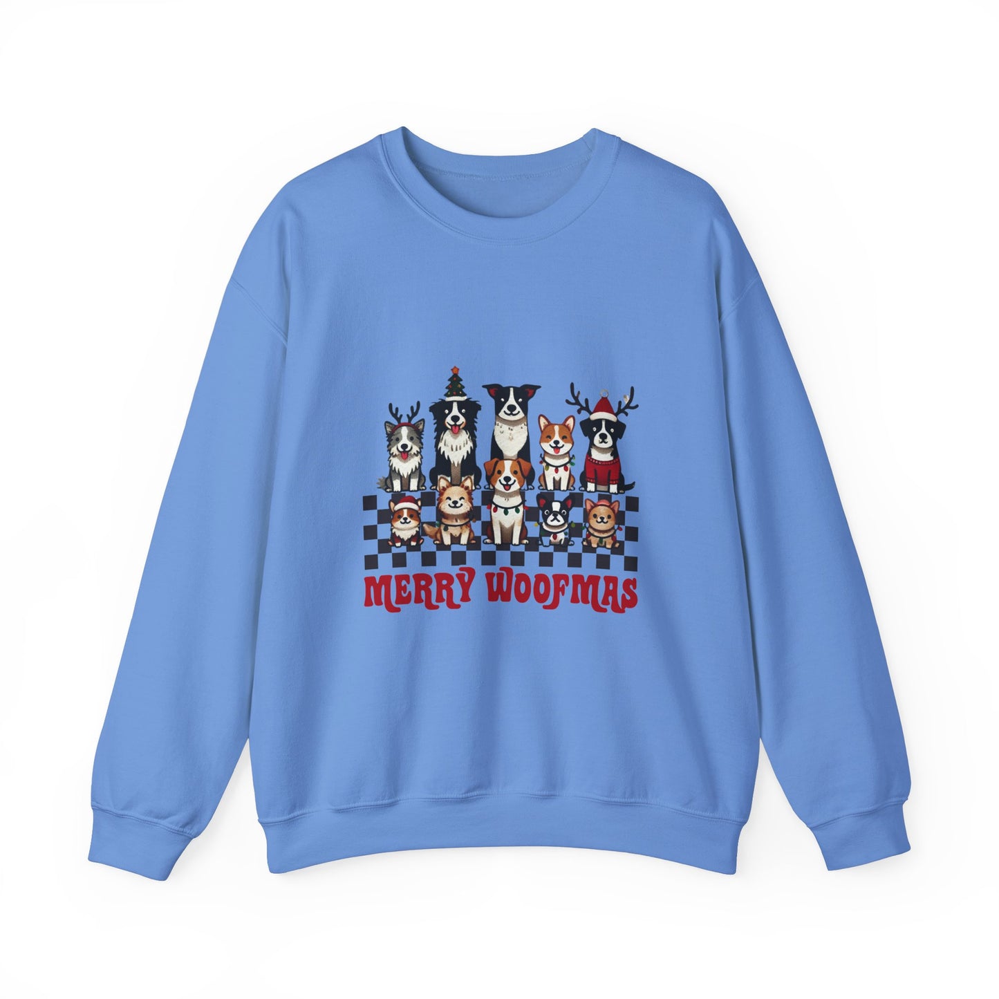 Dog Lovers Merry Woofmas Unisex Heavy Blend™ Crewneck Sweatshirt