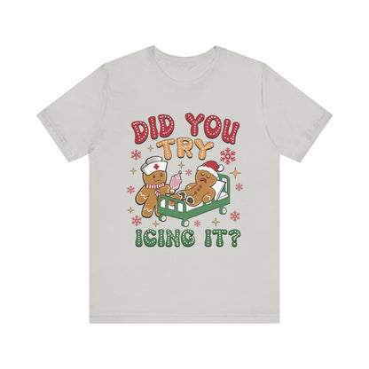 Gingerbread Nurse Holiday Short Sleeve Tee