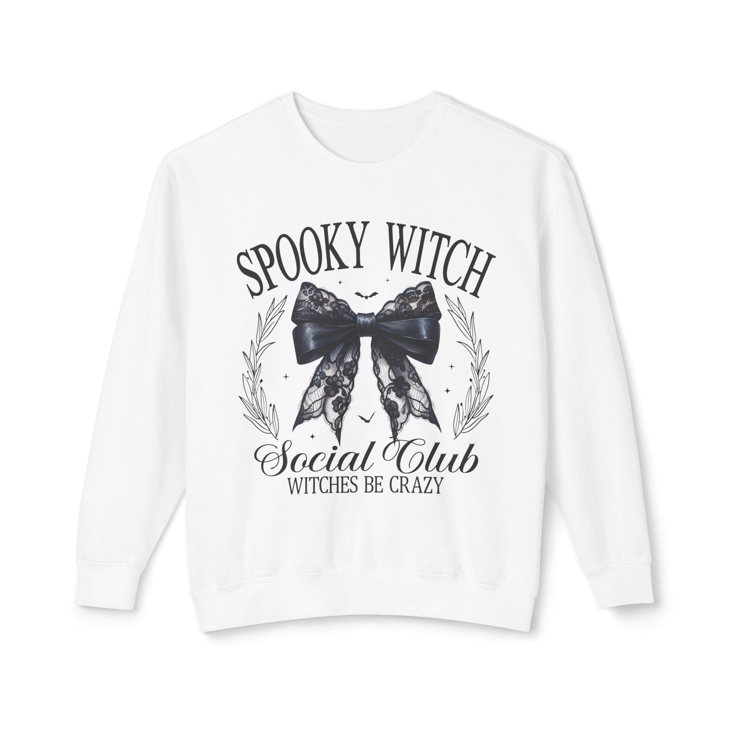 Spooky Witches Cocktail Club Lightweight Crewneck Sweatshirt